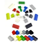Конструктор из кубиков, 2x1, 2x2, 2x3, 2x4 точки, наклонный, для сборки, разные цвета, скошенные классические детали, 3040, 3039, 3038, 3037