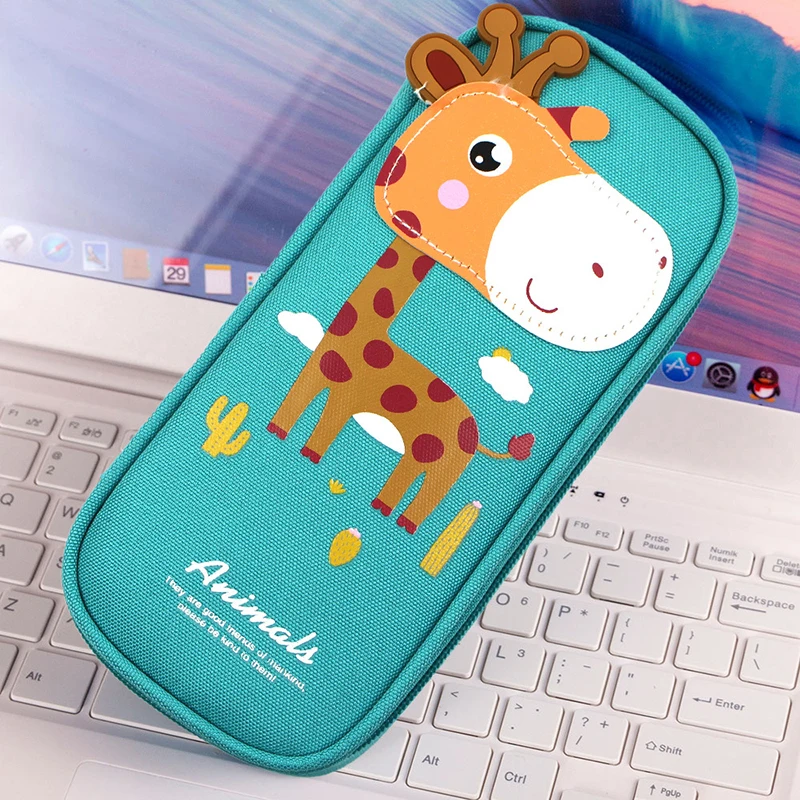 Милый чехол карандаш с рисунком из мультфильма на молнии большой для