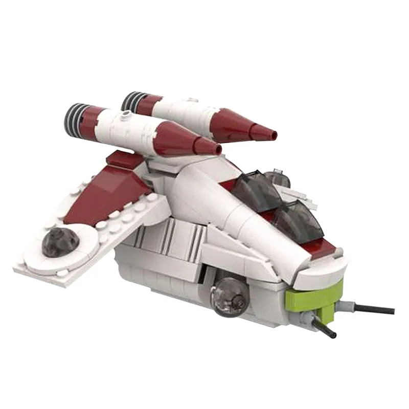 

MOC Mini UCS Республика модель боевого вертолета Star коллекция фильмов истребитель строительные блоки DIY Кирпичи обучающие игрушки для детей Рож...