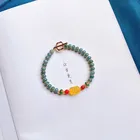 Модный браслет из натуральных бусин амулет для женщин Янтарный пиксиу браслет храбрости войск счастливый браслет для чакр Сделай Сам ювелирные изделия для йоги подарок