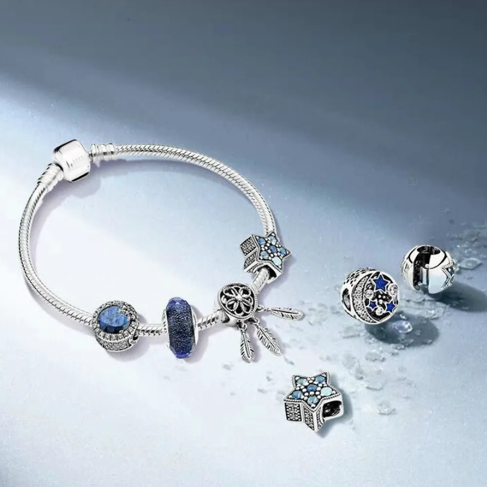 Роскошный Fit оригинальный и аутентичный с 100% 925 стерлингового серебра серебряный