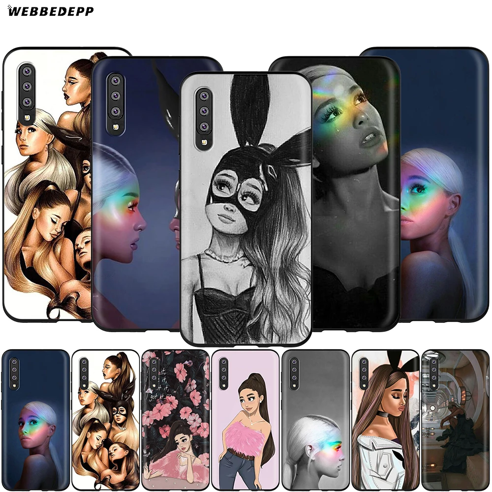 Чехол Webbedepp с искусством Ariana Grande для Samsung Galaxy S7 S8 S9 S10 Plus Edge Note 10 8 9 A10 A20 A30 A40 A50 A60 A70.