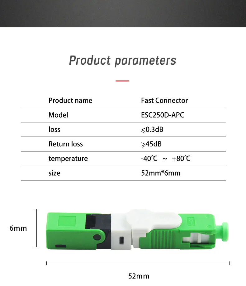 FTTH ESC250D SC APC и UPC Одномодовый быстрый разъем SM оптоволоконный Бесплатная доставка |
