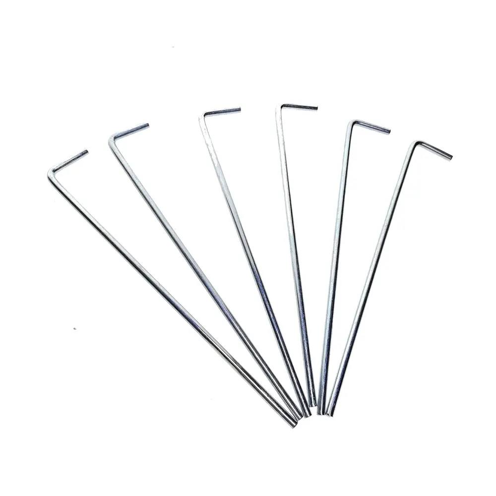 

Колышки для палатки из железа и цинка, 6 шт.