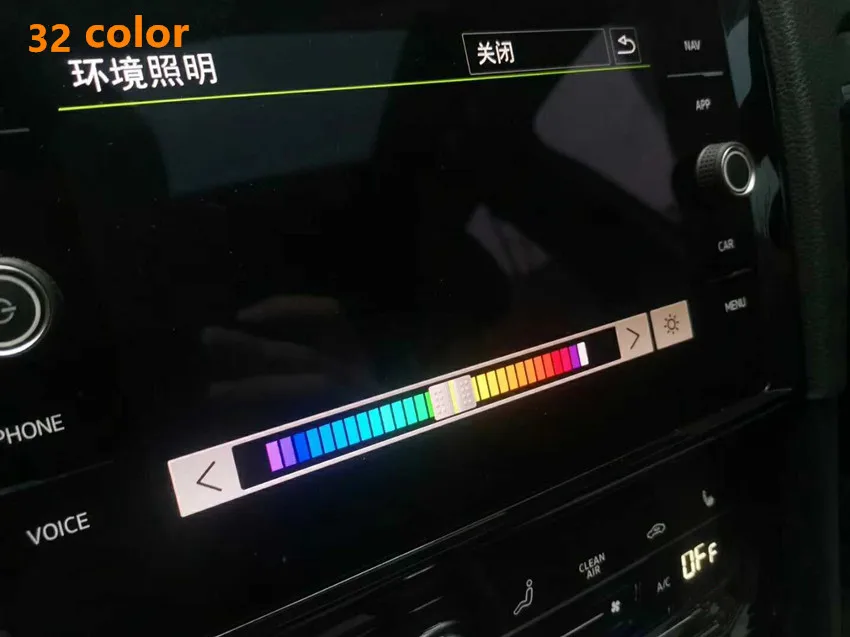 Многоцветный светодиодный окружающей среды светильник обивки двери атмосфера