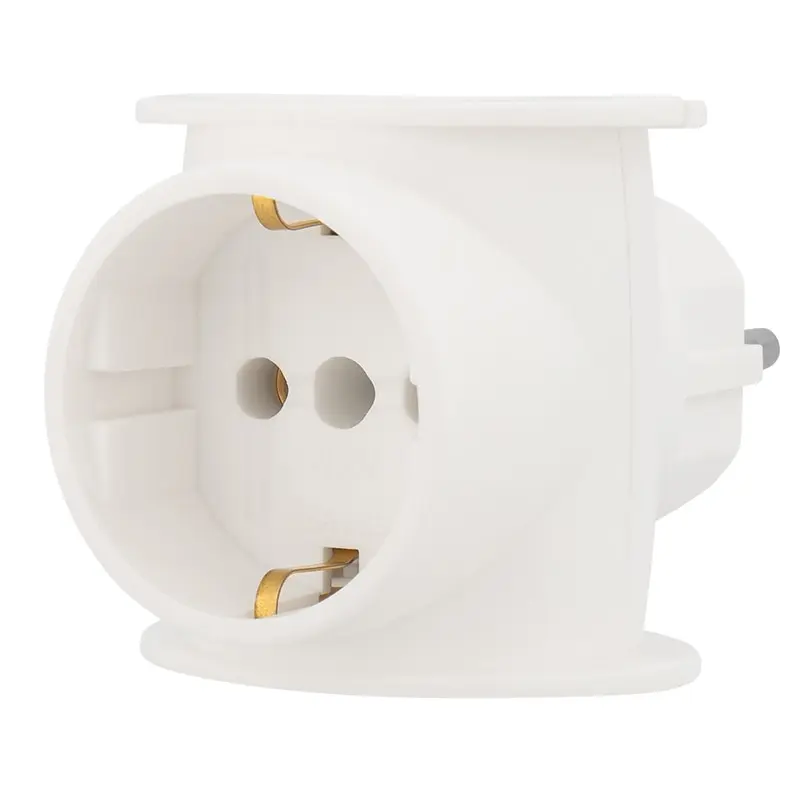 Электрический тройник 220 В сетевой разветвитель для розетки 16 А из негорючего