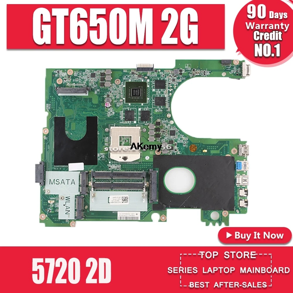 17R N7720 для DELL 5720 7720 Материнская плата CN-072P0M 072P0M материнская плата DA0R09MB6H1 DA0R09MB6H3 2D GT650M 2 Гб работать
