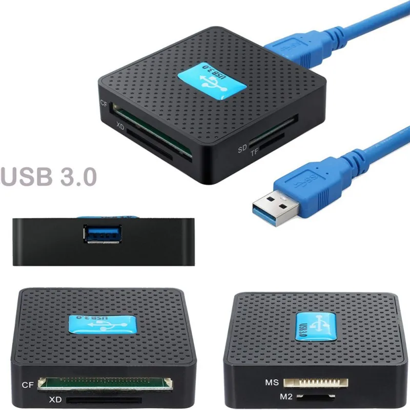 USB 3 0 устройство для чтения карт памяти все в одном 5 Гбит/с высокоскоростной TF CF XD