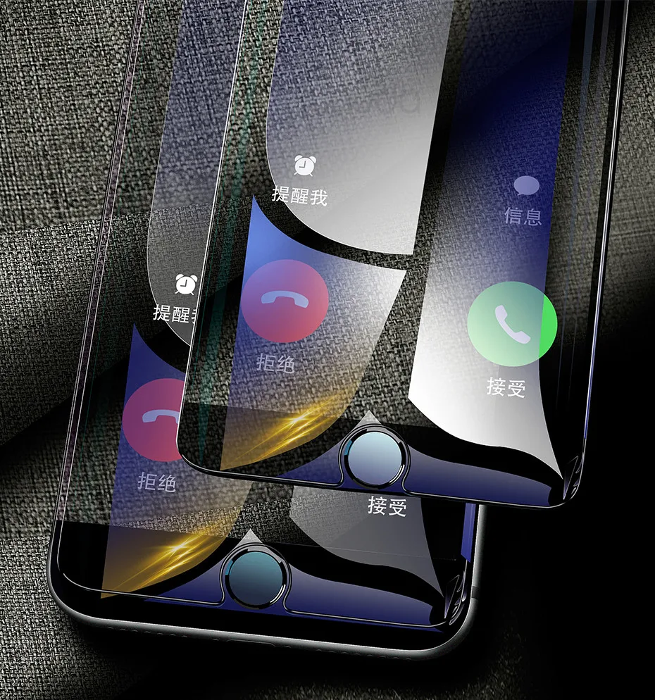 

Full Cover Glass on the For iPhone X XS Max XR Tempered Glass For iPhone 7 8 6 6s Plus 5 5S SE 11 Pro Screen Protector