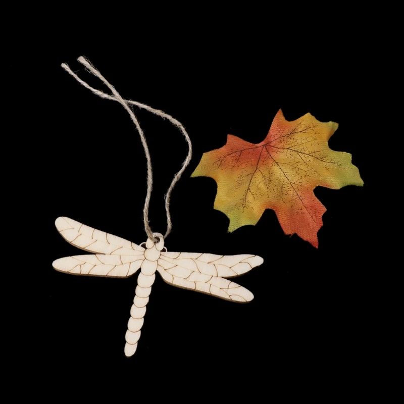 

10PCS Dragonfly Easter Wooden Cute Pendant Wall Door Home Party Hanging Ornament 69HF