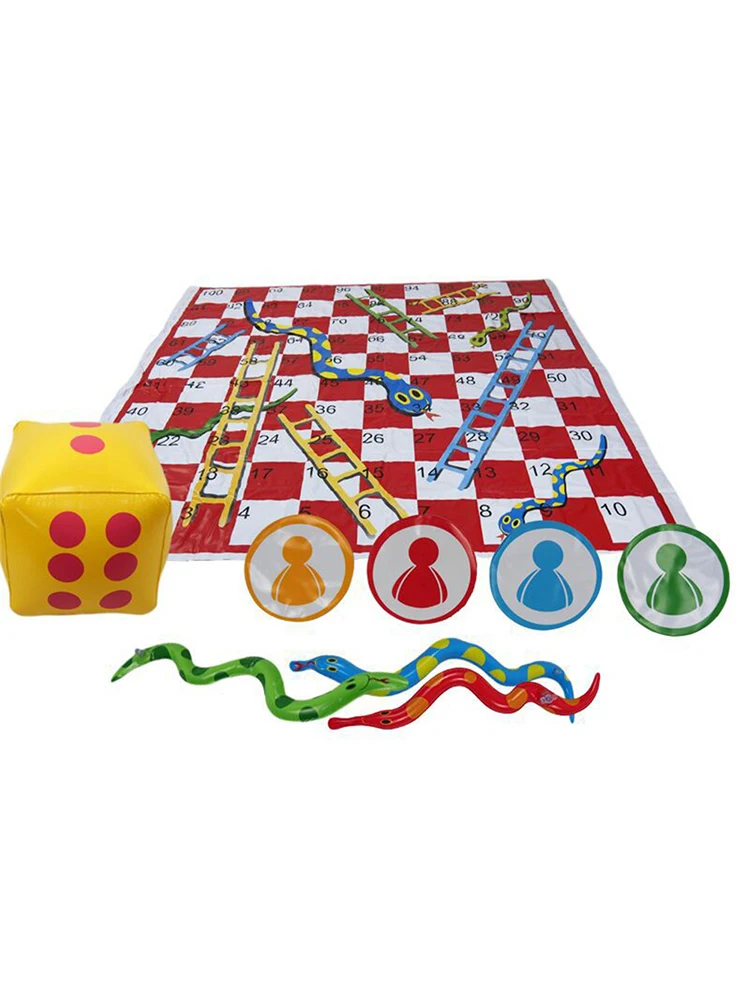 

Snakes And Ladders Board Game Set Interesting Portable Board Game Set Parent-child Interaction Toys For Family Party Game Gifts