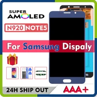 original super amoled for samsung galaxy note5 sm n920 n920t n920a n920i n920g lcd display with touch screen digitizer assembly