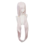 Парик для косплея Nekopara ванильный, 80 см, длинный хвост, светильник-розовый, термостойкие синтетические волосы