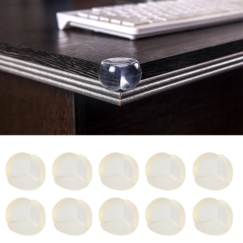 

10Pcs Children Safety Collision Angle Spherical Transparent Protective Corner