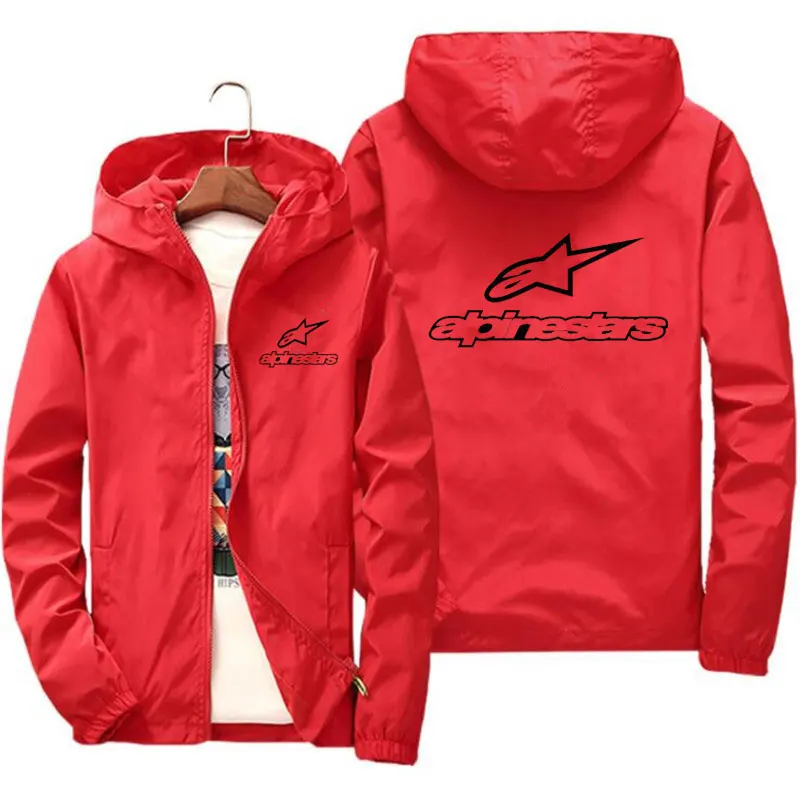 

2021new men's casual hooded bomber jacket spring and autumn hip-hop plus size windbreaker sportswear zipper jacket men's jacket