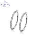 Xuping модные ювелирные изделия, Новое поступление, серьги-кольца цвета родия для женщин A00854338