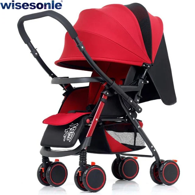 Wisesonle коляска детская Легкая коляска коляска в самолет Коляска с двусторонним движением - Цвет: ZX-03