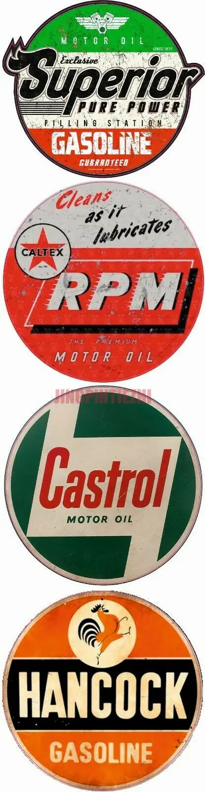 

4x Interesting Car Sticker Vintage Oil Aufkleber Castrol Hot Rod Racing Retro Vintage V8 Oldi Car Decal Decoration Laptop
