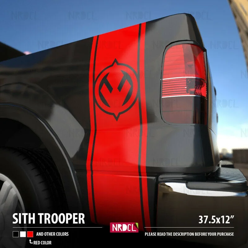 

For 2x SITH TROOPER LOGO STRIPES FENDER SET Car Vinyl Sticker Decal