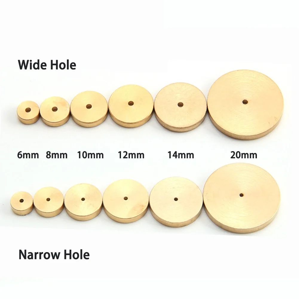 

Leather Craft Tools 6 Pieces Leather Brass Space Set 6-20mm DIY Round Line Marking Hand Craft Tools Positioning And Marking