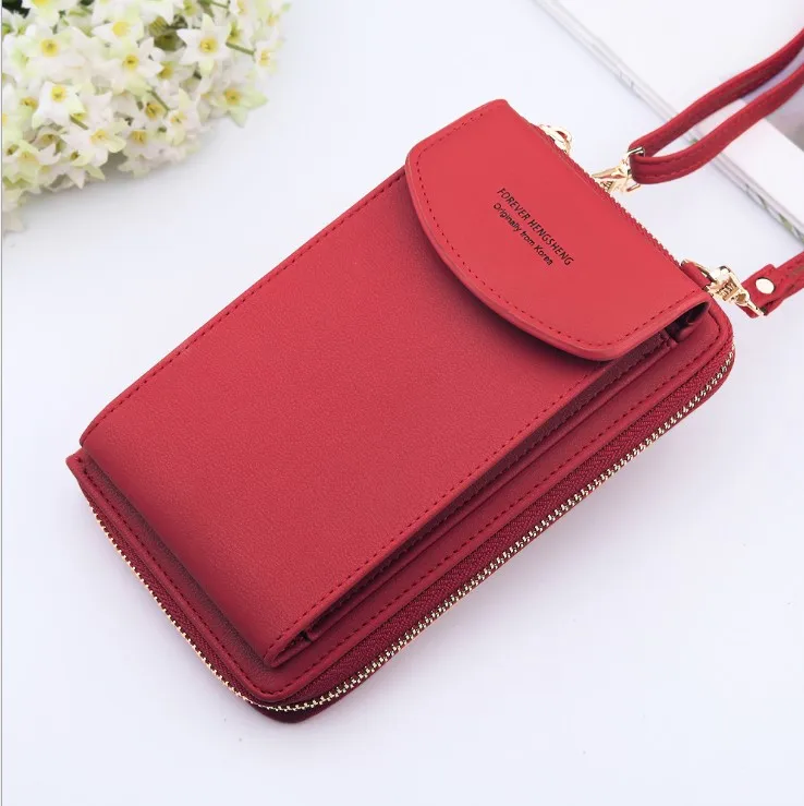 

2021 Women Wallet Brand Cell Phone Wallet Big Card Holders Wallet Handbag Purse Clutch Messenger Shoulder Straps Bag