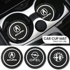 Автомобильный значок, противоскользящий держатель для бутылки с водой, подставка под подставку, автомобильные аксессуары для BMW Performance Honda, Peugeot