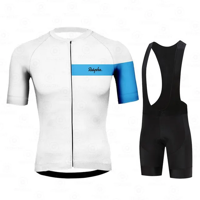 

Raphaful Cycling Jersey Set Bike Bib Shorts Suits Road Mountain MTB Bicycle Clothes Maillot Ropa Ciclismo Summer Tops Wear