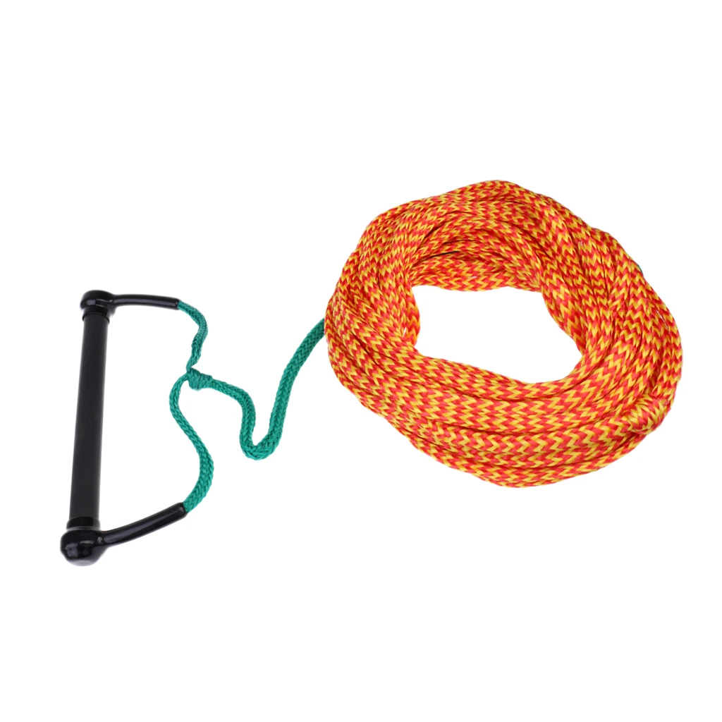 Безопасный серфинг 1000 кг 23 метра 10 мм водный лыжный канат для Вейкборда с ручкой