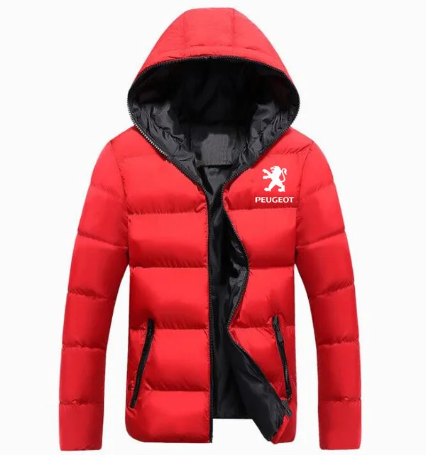 

Winter New Printed Down Jacket for Peugeot Jacket Thickening Coats Clothes Male Casual Jackets