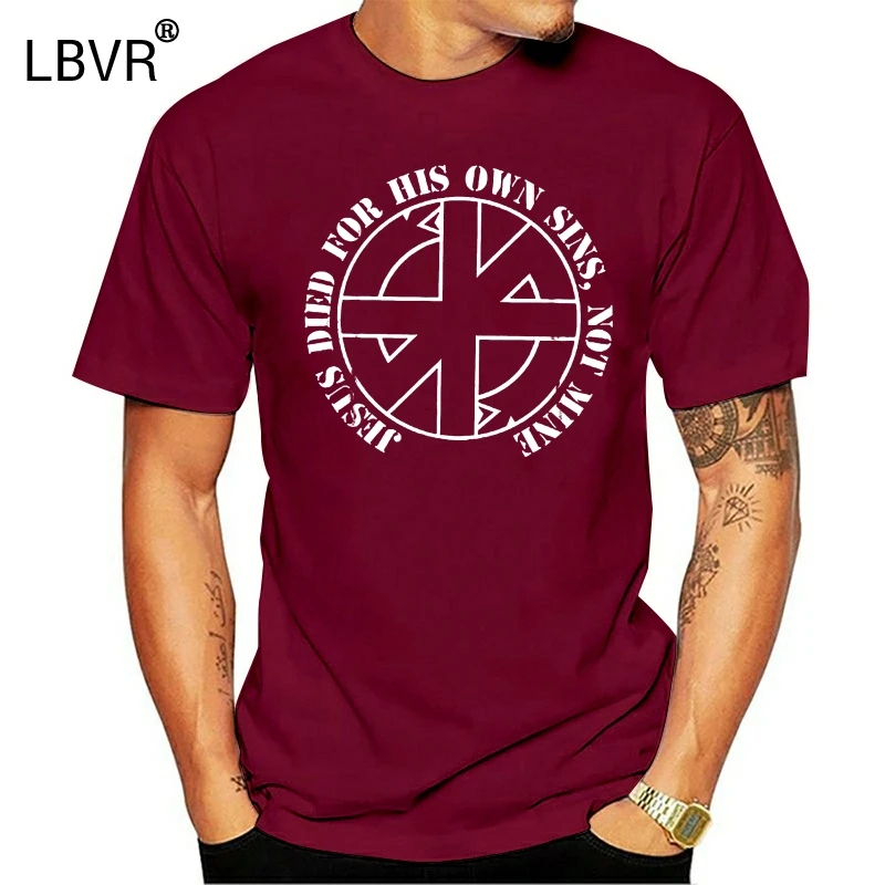 Винтажная футболка в стиле панк с принтом Crass Jesus Died размеры от s до 2XL | Мужская