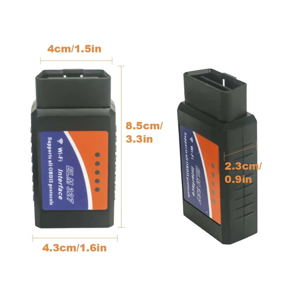 Беспроводной V1.5 OBD2 ELM 327 WIFI OBD II для Volvo VM Opel Skoda Mercedes Dodge KIA Elm-327 автоматический