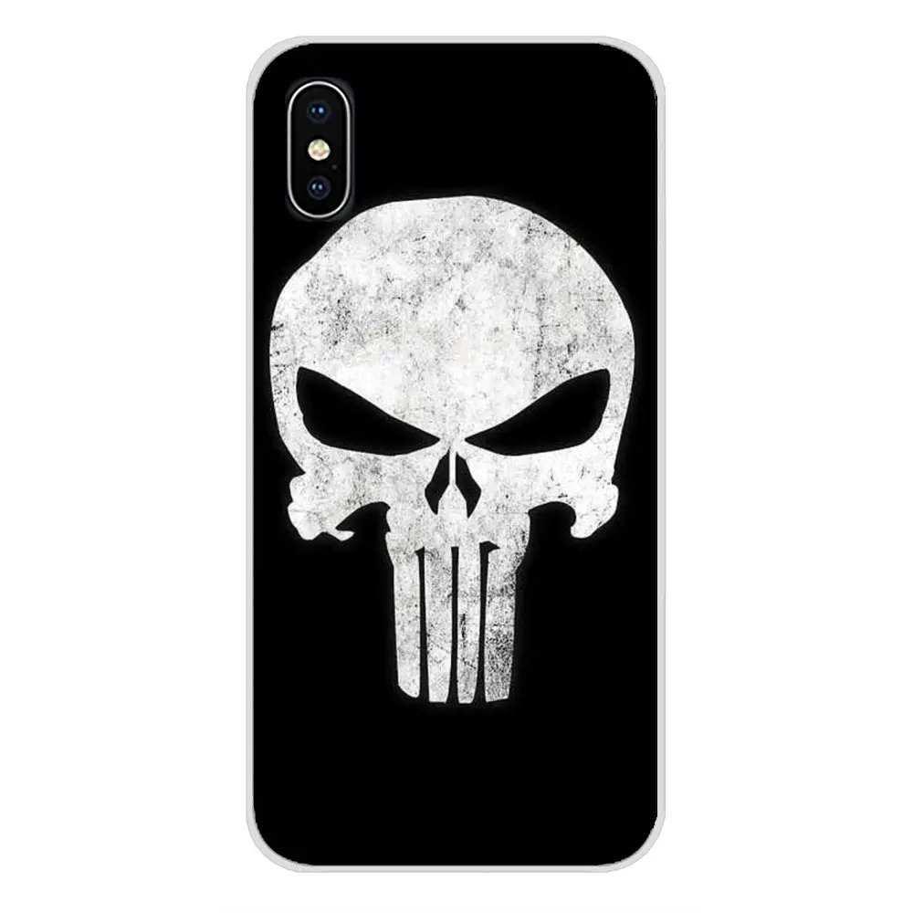Аксессуары чехлы для телефона крутой Каратель Череп искусство Motorola Moto X4 E4 E5 G5 G5S G6