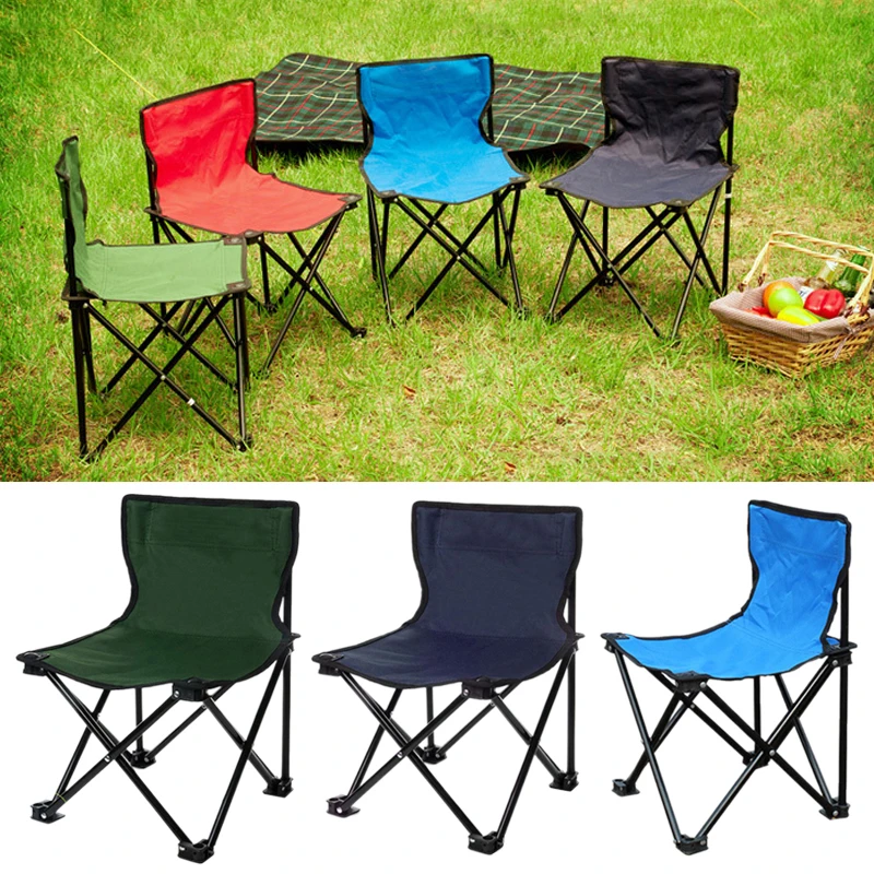 

1PCS outdoor outdoor leisure folding chair camping portable back chair fishing chair picnic barbecue sketching chair S21