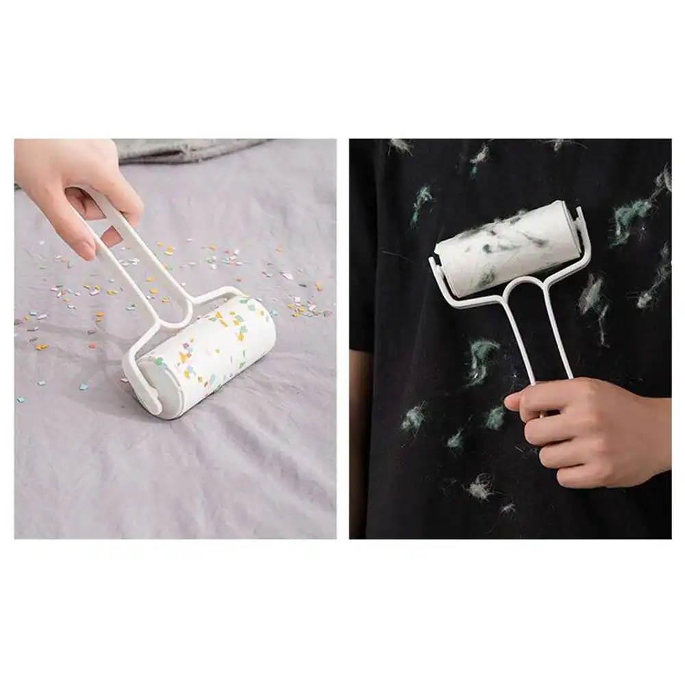 

5pcs Reusable Pet Hair Brush Sticky Roller Lint Cleaner Washable Hair Dust Remover Household Cleaning Tool