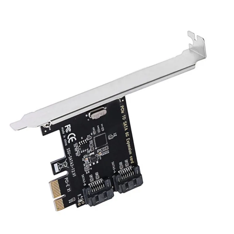 PCIe к SATA3.0 карта расширения 2 порта SATA III PCI Express 6 ГБ/сек. компьютерный адаптер PCIE X1 X4