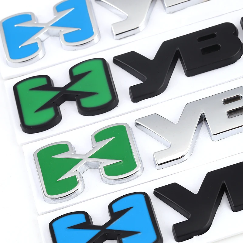 Автомобильная наклейка Гибридный логотип эмблема хромированный значок наклейки