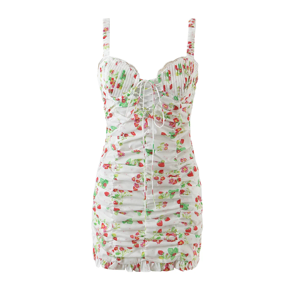 

JC·KILIG 2021 Printed Ruffle Drape Dress L9783