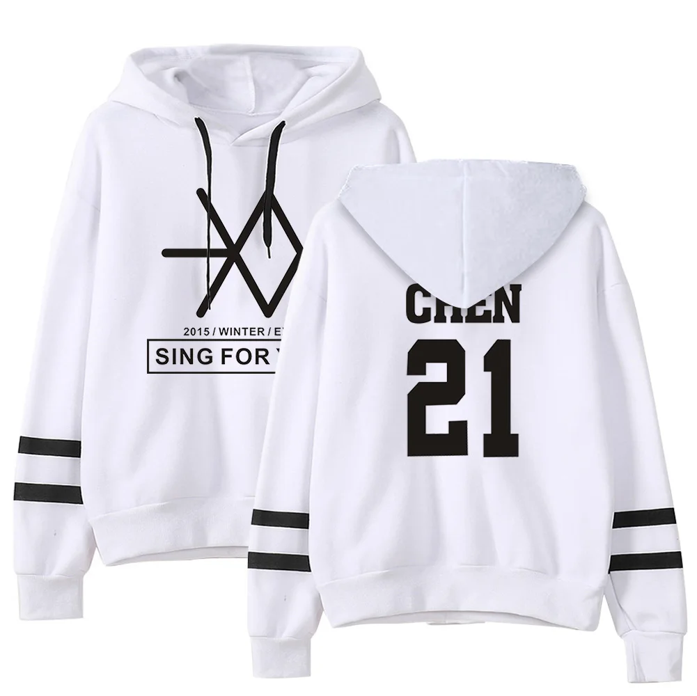 Kpop EXO милый женские худи Harajuku Повседневный Спортивный костюм Свободная Толстовка с капюшоном корейский стиль свободная толстовка с капюшоном женские флисовые толстовки