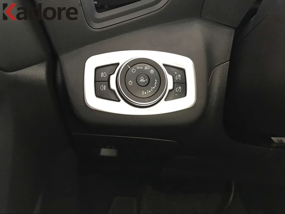 Для Ford Kuga Escape 2017 2018 2019 ABS матовая фара автомобиля переключатель декоративная