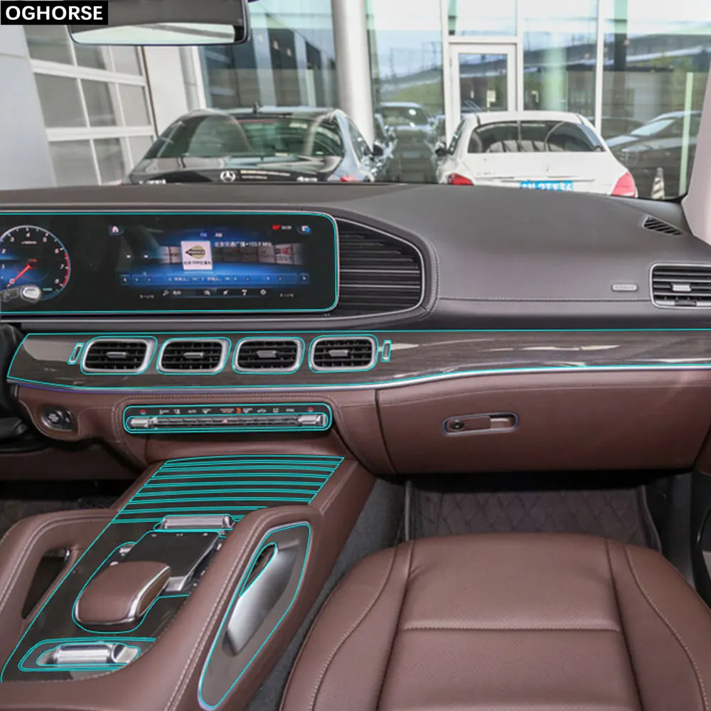 Защитная пленка для салона автомобиля Mercedes Benz GLS Class X167 2020 2021 GLS63 AMG - купить по