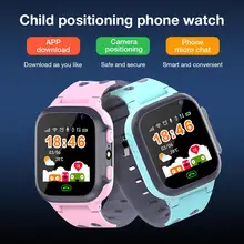 Smart Watch Childrens Watch with Breathing Light GPS Life Waterproof Phone Watch Card Positioning about 1.44 Inches