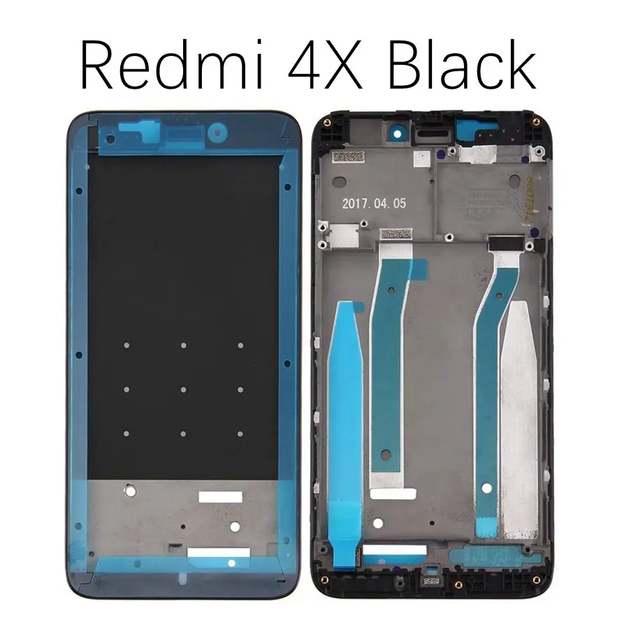 Для Redmi Note 4X Передняя рамка Note4 экран поддерживающий ободок для Xiaomi Redmi Note 4 Шасси передней рамы средняя пластина корпуса - Цвет: for Redmi 4X Black