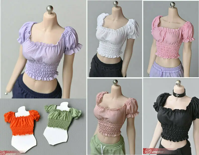 

1/6 Female Bubble Sleeves Clothing Fit 12inch Female TBLeague Action Figure Body In stock