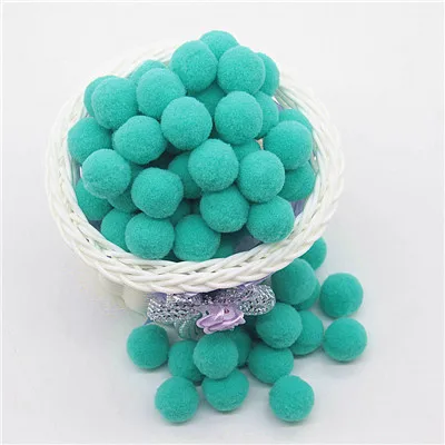 04 green Мульти Размеры красочными помпонами куклы DIY одежды материал ручной работы мягкие пушистые Помпоны мяч для детские игрушки «сделай сам» Аксессуары - Цвет: 04 green