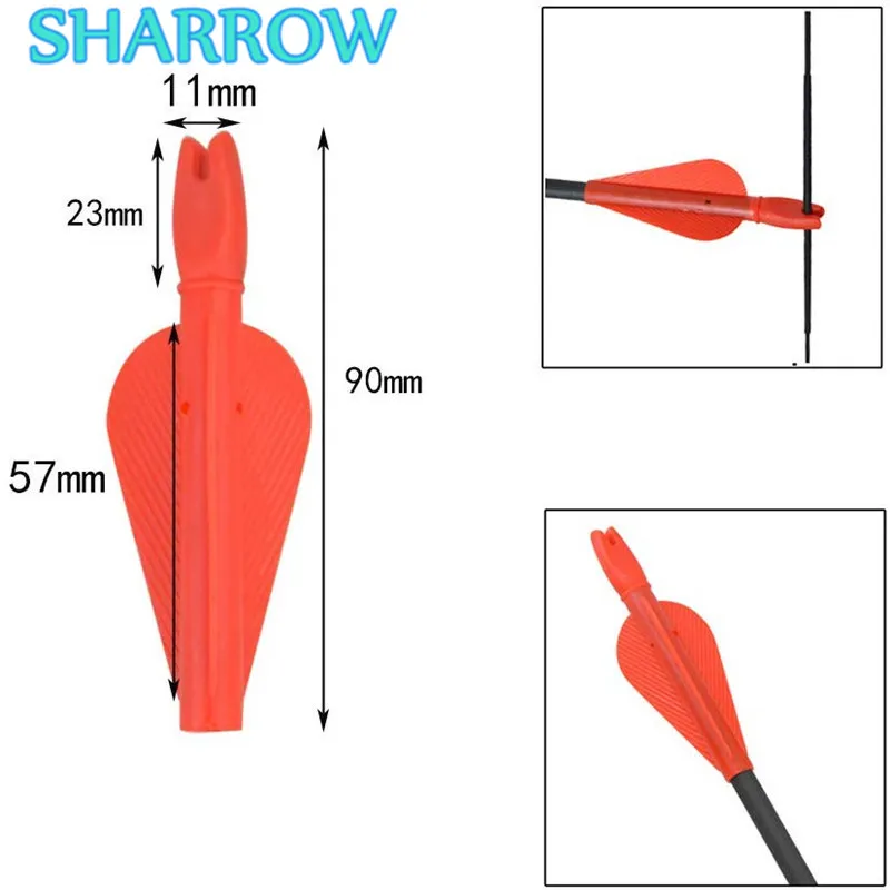 

24/50 шт., пластиковые держатели для стрел из лука
