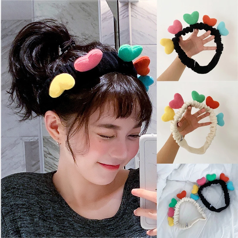 

Woman Lovely Soft Coral Fleece Hairband Wash Face Make Up Headband Femme Hair Acessories Turban Elastic Hairband Headwear