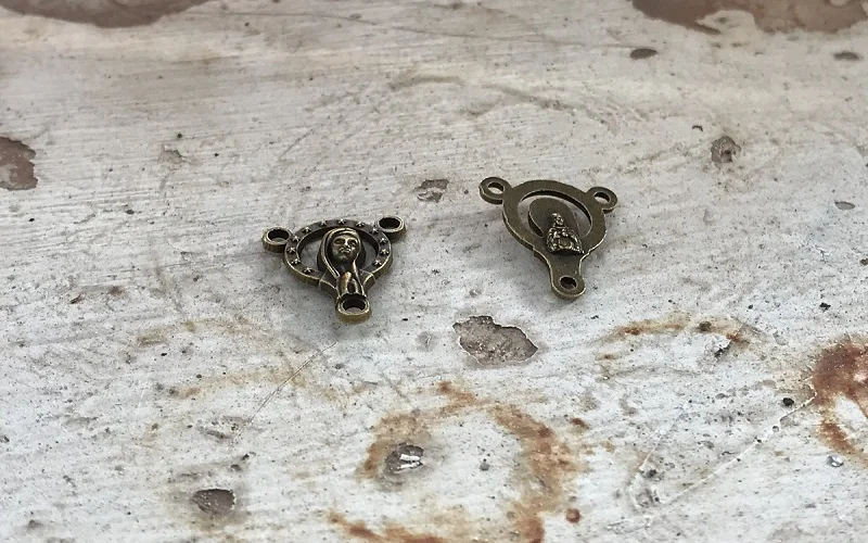 Lotof100Antique Бронзовый католический религиозный подарок женский центр Мать Мария