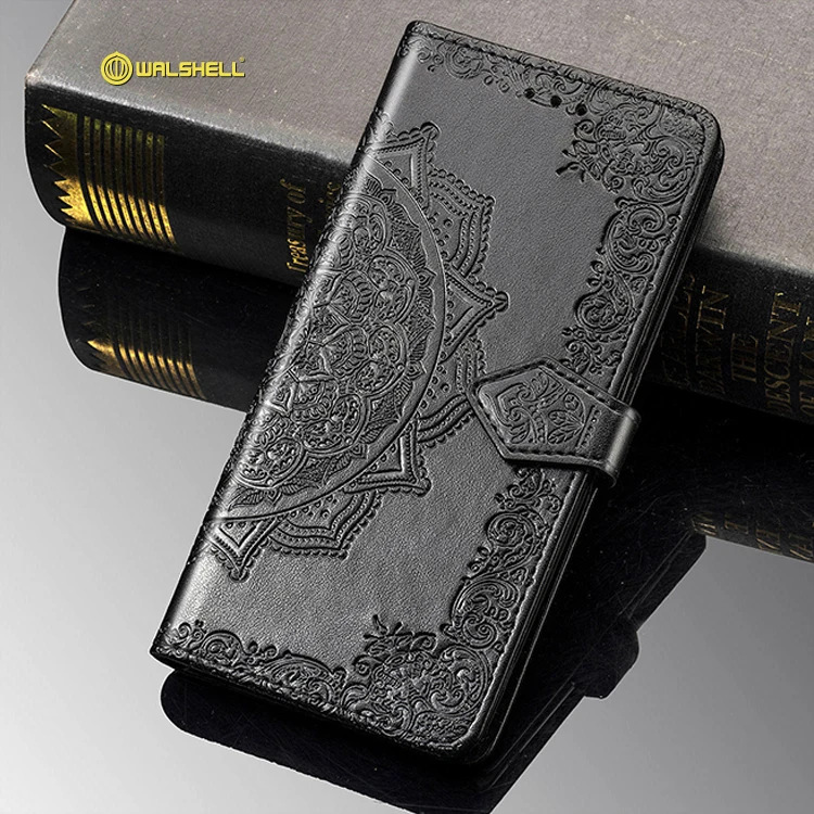 

Women like Luxury flower mandala phone leather case strap for iPhone 11
