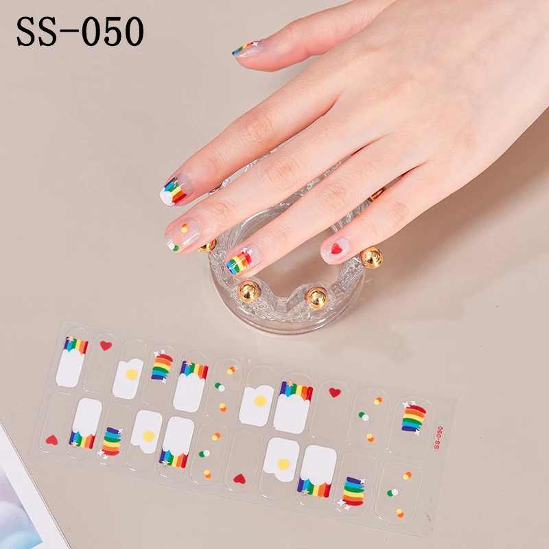 22 наклеек/лист новый СС серии исскуство ногати наклейки блестками лист простой