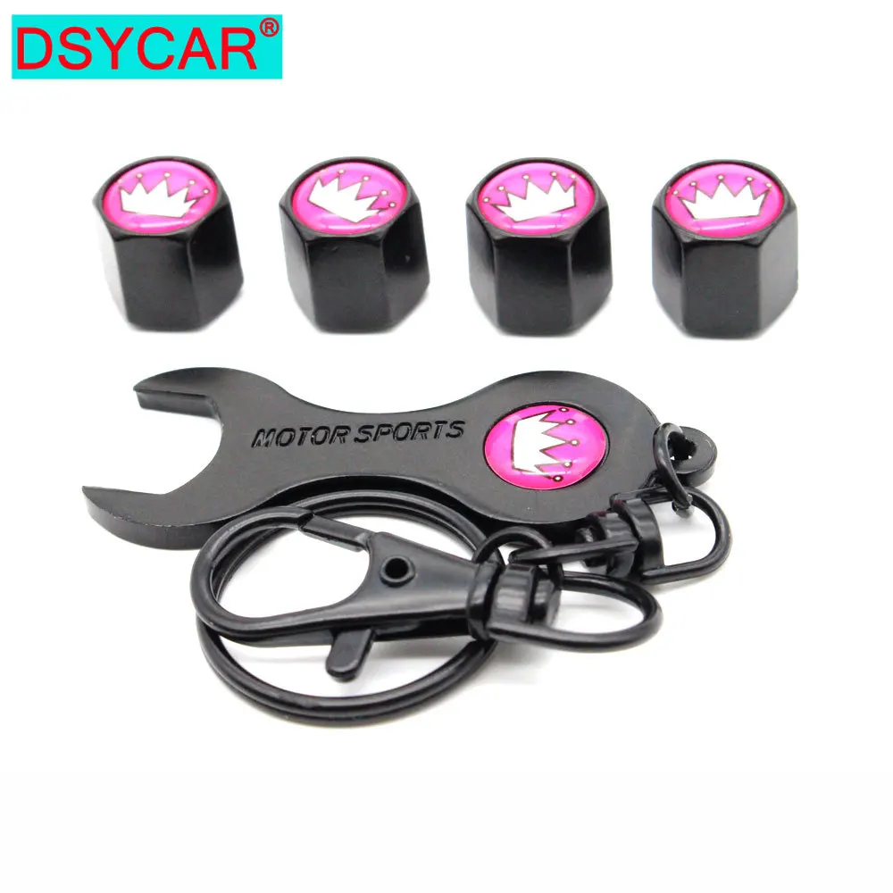 DSYCAR 1 комплект цинковый сплав противоугонное автомобильное колесо крышки